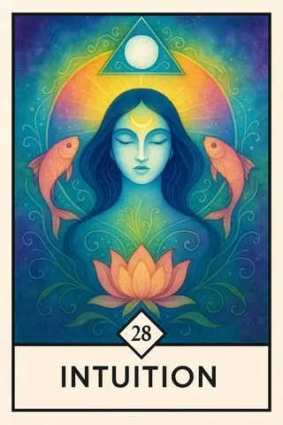 Intuition metaphorical card